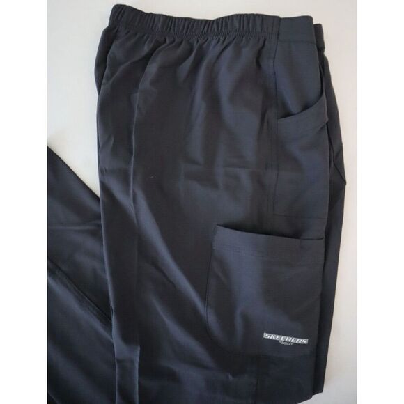 Skechers x Barco Women Sz XL Pewter Gray 3-pkt Top & Cargo Pants 2-pc Scrub Set - Picture 11 of 16